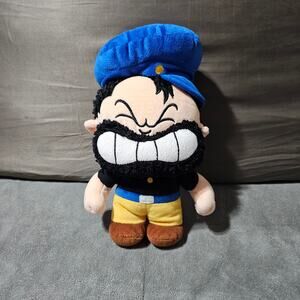 Popeye Bluto Brutus Plush 9.5" 2007 King Features Syndicate TM Hearst Holdings